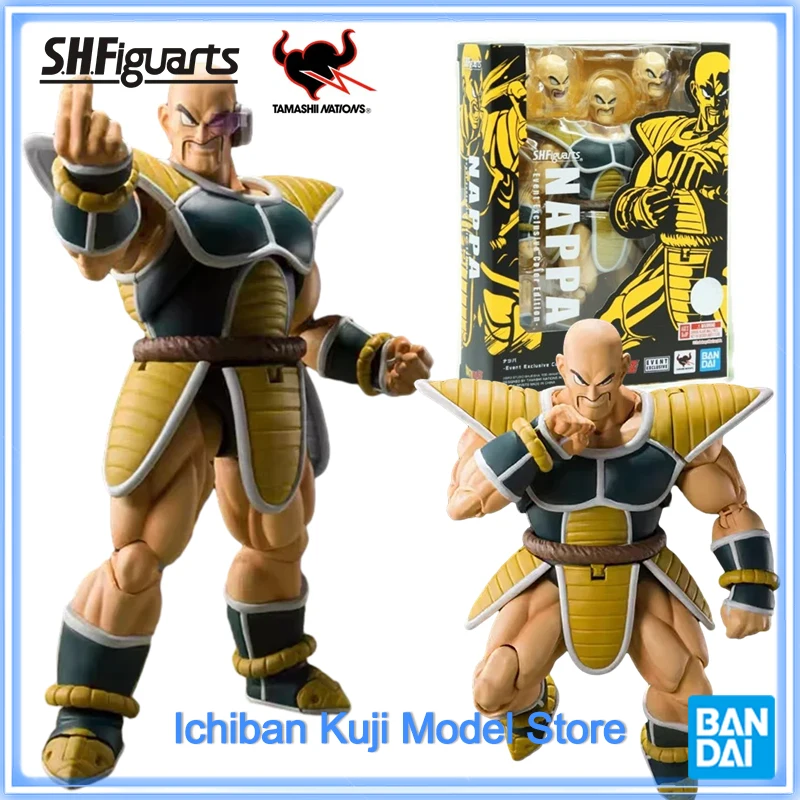 Bandai-figuras de acción de Dragon Ball Z S.H.Figuarts Nappa, edición a Color exclusiva, Nappa SHF, juguetes originales en Stock