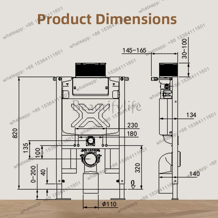 Hot Selling European Style Wall Mounted Concealed Hanging Ceramic Toilet Concealed Tank