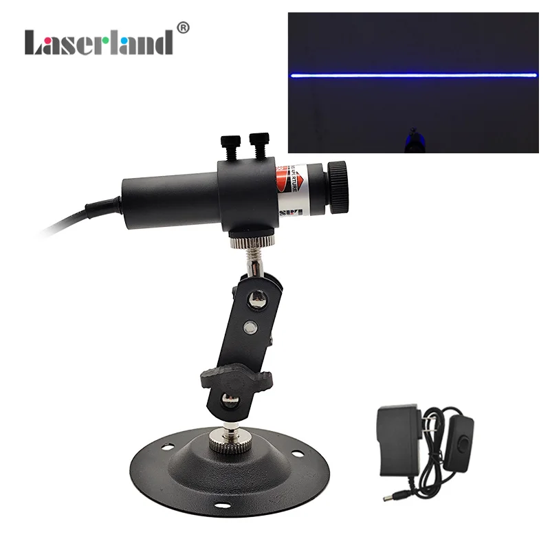 Imagem -02 - Linha Azul Gerador Módulo Laser para Pântano Halloween Efeitos Casa Assombrada 450nm 80mw