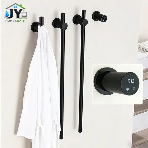 Modern Electric Heated Towel Rack Wall Mounted Bathroom Towel Warmer Heated Towel Rail Heater 3Bars Stainless Steel 220V/110V