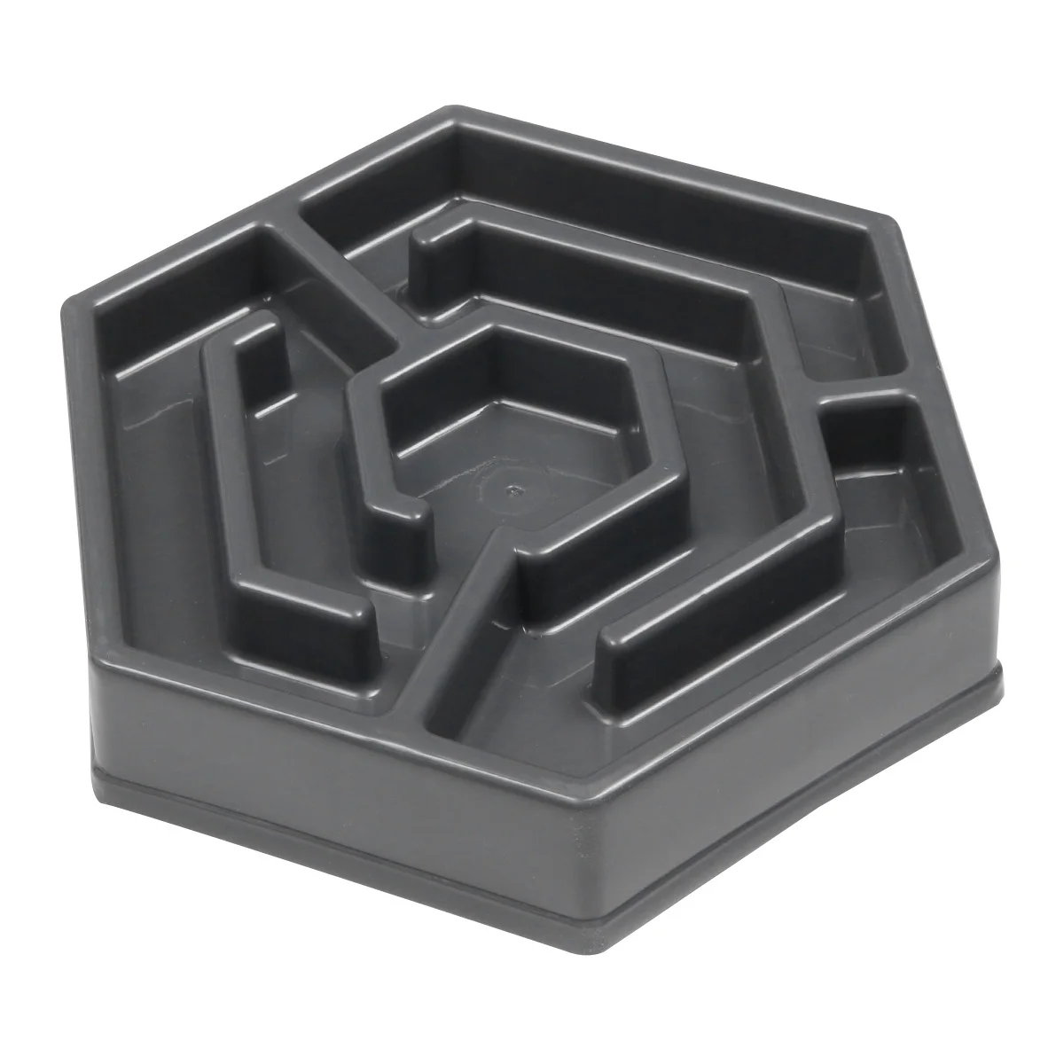 

1pc Resin Slow Feeder Petal-Shaped Shallow Non-Slip For Small Dogs Cats Wear-Resistant Feeding Grey Cat Feeder Bowl Pet Bowl