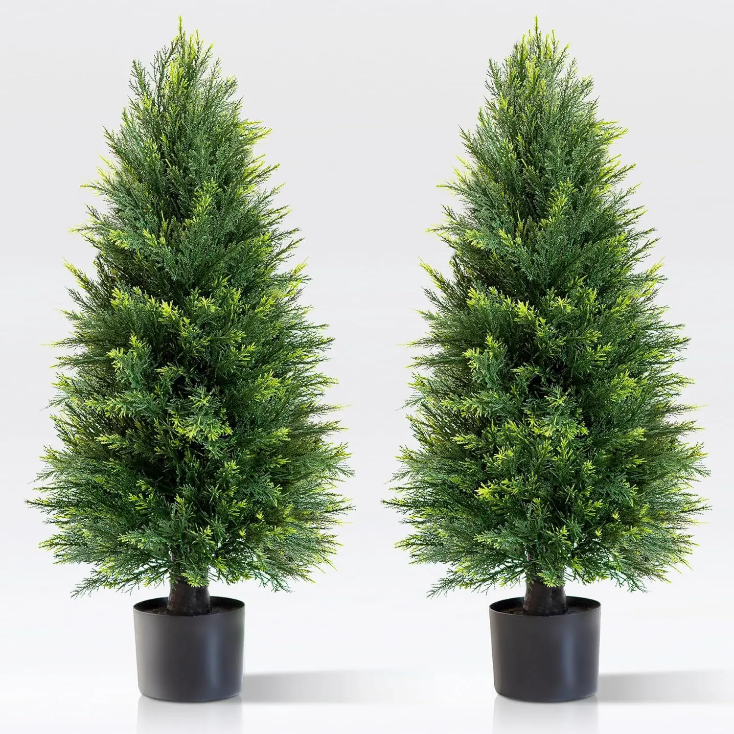 

Simulation pine and cypress potted green plants hotel floor decoration simulation tree Christmas tree ornaments