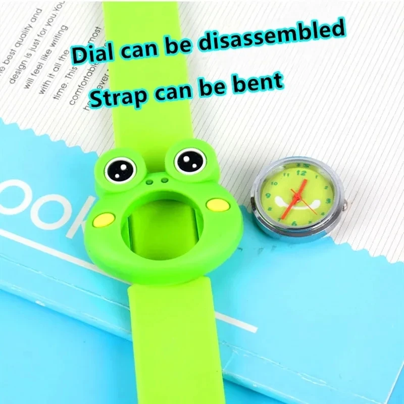 Cute Frog Dolphin Cartoon Kids Watches Waterproof Children's Quartz Watch Soft Silicone Creative Boys Girls Watch Gift Clock