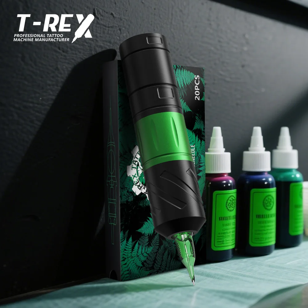 

Tattoo Kit T-rex Wireless Rotating Tattoo Machine, 3.5mm Stroke Length Tattoo Pen Kit for Permanent Makeup Tattoo Machine Kit