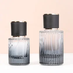 Perfume Bottle Glass 30ml 50ml Thick Portable Cosmetic Packaging Spray Bottle Line Mist Atomizer Travel Refillable Spray Bottle