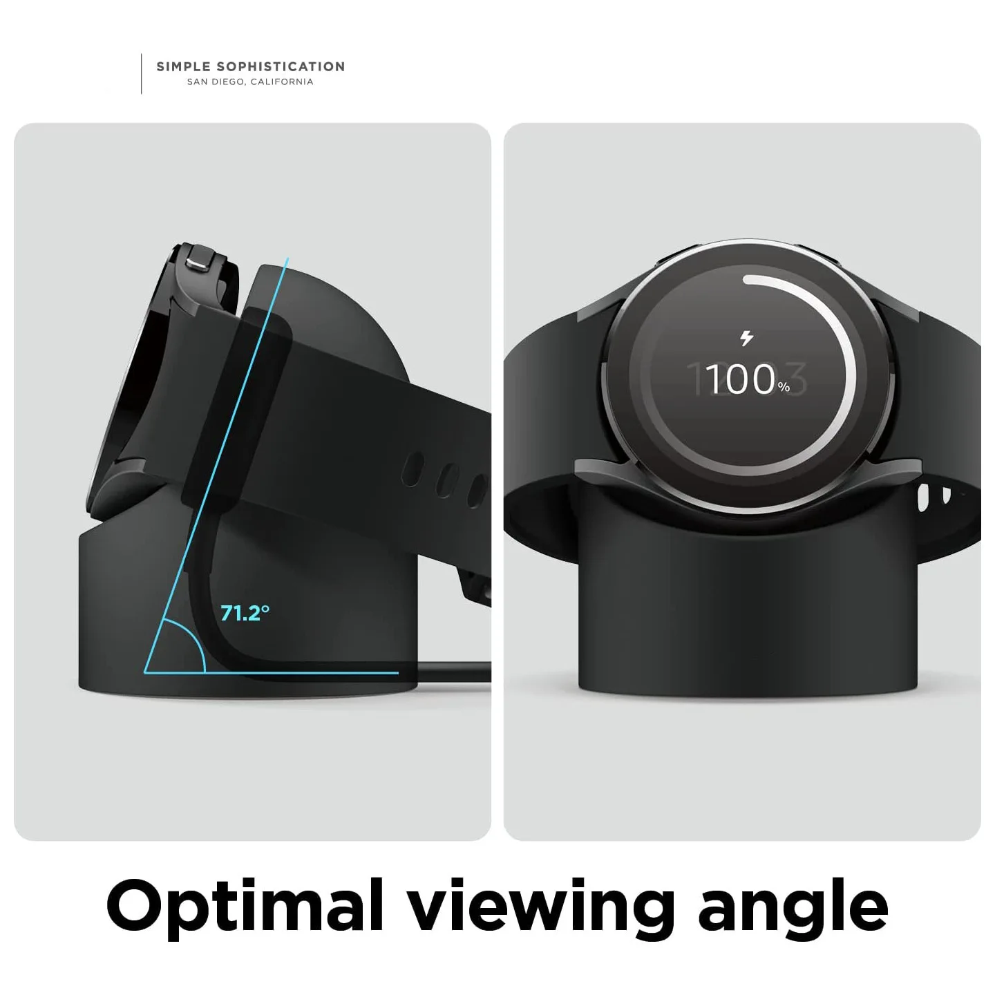 Compatible with Samsung Galaxy Watch 6/6Classic Charger Stand 40 44mm 43mm 47mm Galaxy Watch 4 5 Pro Charger silicone Stand 45mm