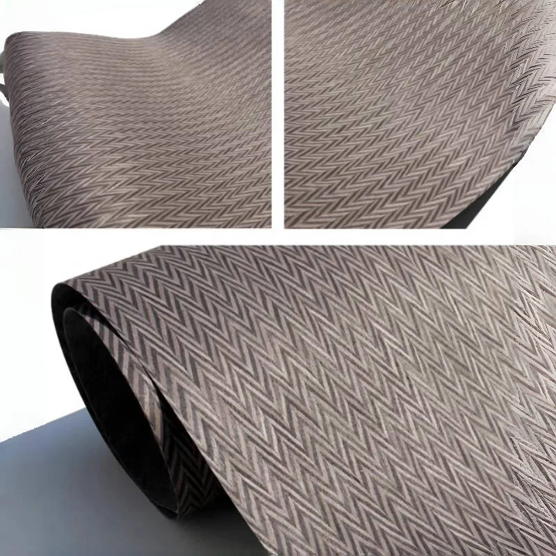 L:250*58cm T:0.25mm Peak pattern woven wood veneer Crafts diy for wooden door Furniture Decoration Home Wall Panel Veneer