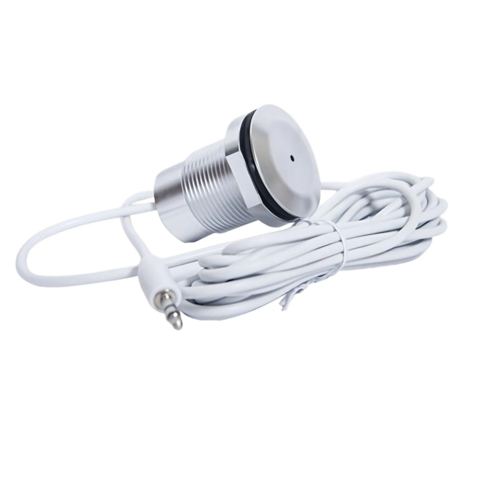 IP67 Outdoor Waterproof Passive Pickup Microphone 3.5mm Audio Plug Mic‑In for CCTV Security Camera