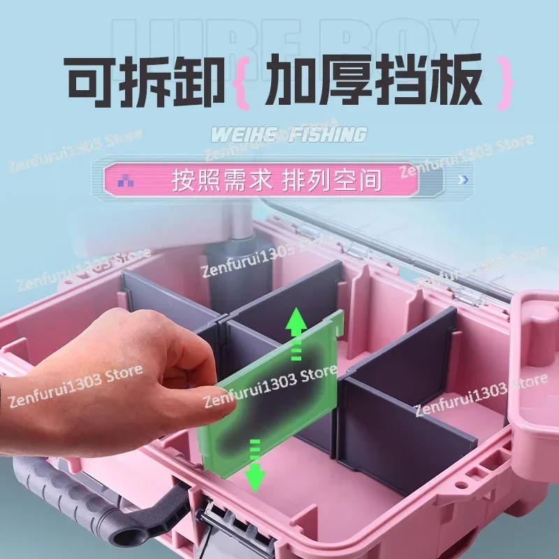 XD-110 fishing box storage portable ABS + PP storage box toolbox 2.4KG  storage box