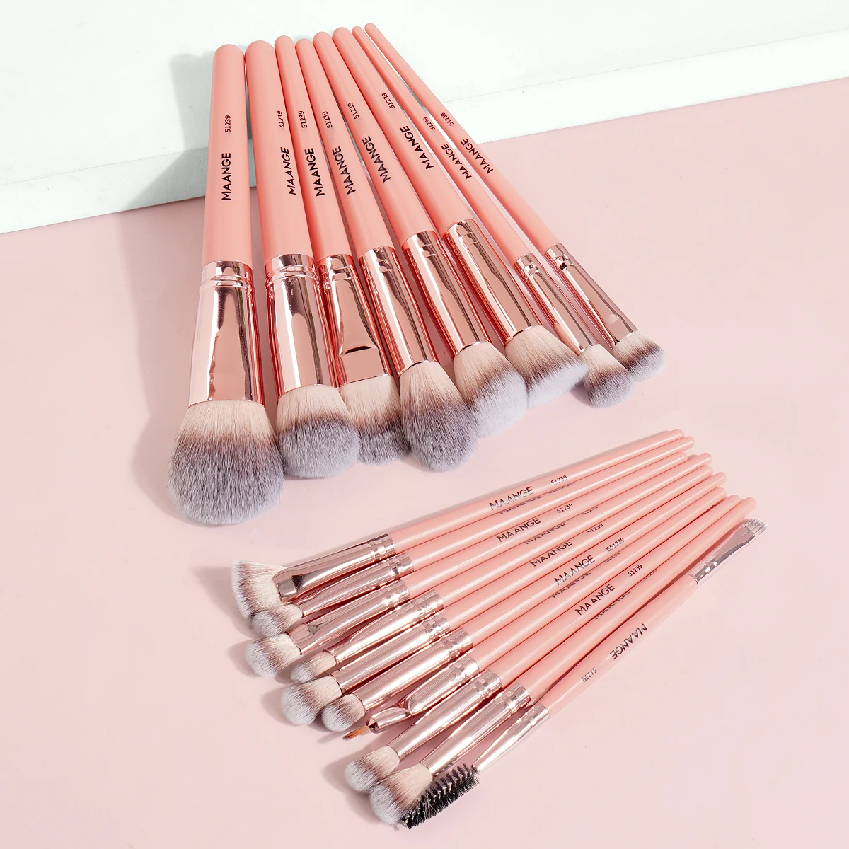 MAANGE Professional 18PCS Makeup Brushes Set Foundation Eyelash Eyebrow Eyeshadow Brush Cosmetic Makeup Brush Tool Gift Ideal