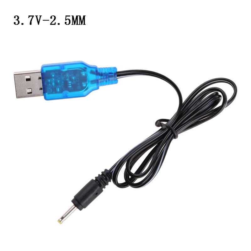 3.7V Black USB Adapter Cable 2.5mm/3.5mm Lithium Lipo Battery for Drone Helicopter Toy USB Charging Cable