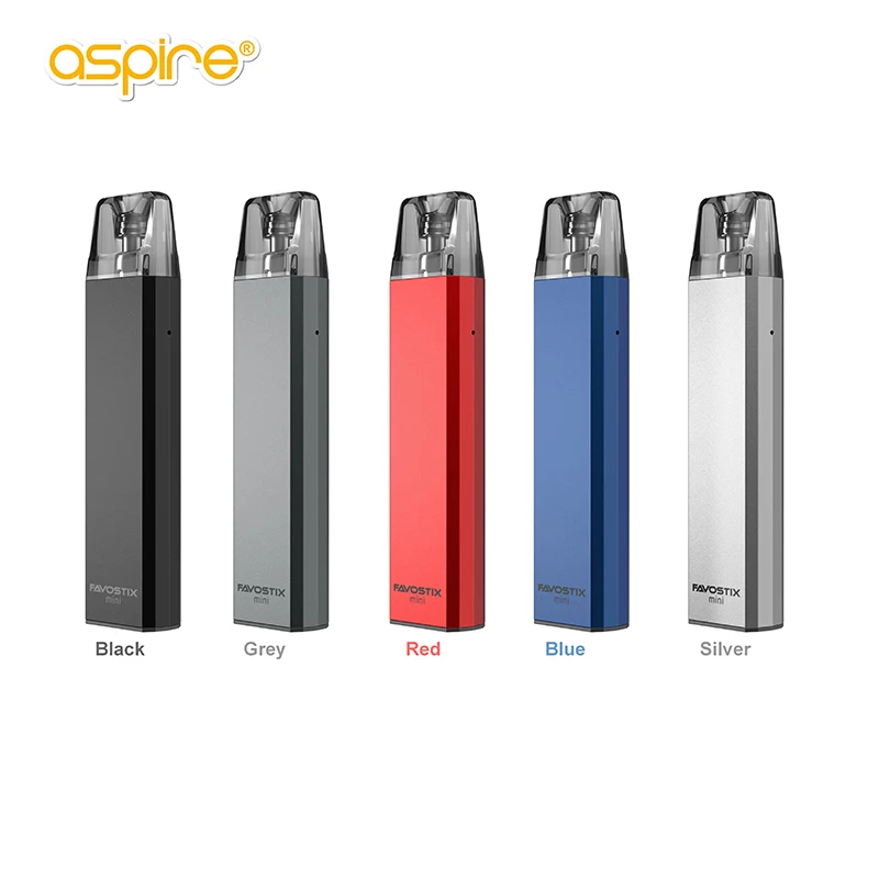 Original Aspire Favostix Mini Kit Electronic Cigarettes Vaper Mod 700mAh Pod System 3ml Tank E-cigarette 1.0ohm Mesh Coil Ecig