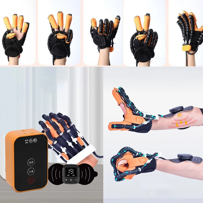 

Rehabilitation Robot Gloves Stroke Hemiplegia Cerebral Infarction Training Surgery Recovery Support Low Frequency Pulse Massage