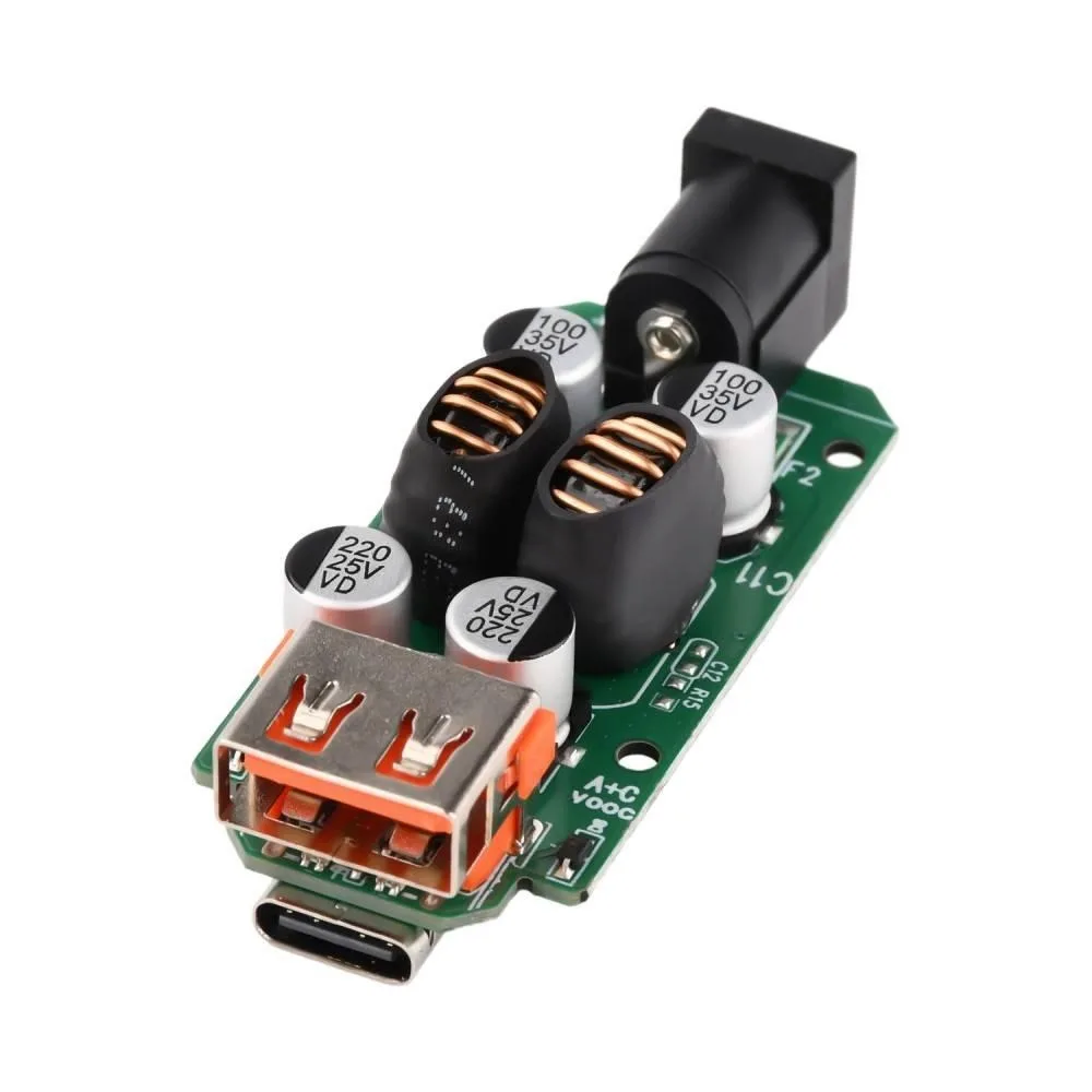 9-30V Car Step-down Charging Module Dual Port Independent Fast Charging Multi-Protocol Support Wide Voltage for Vehicle Truck RV