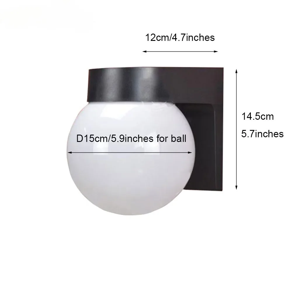 Commercial Residential Outdoor LED Globe Dusk To Dawn Photocell Built-in White Globe LED Color Selection Switch