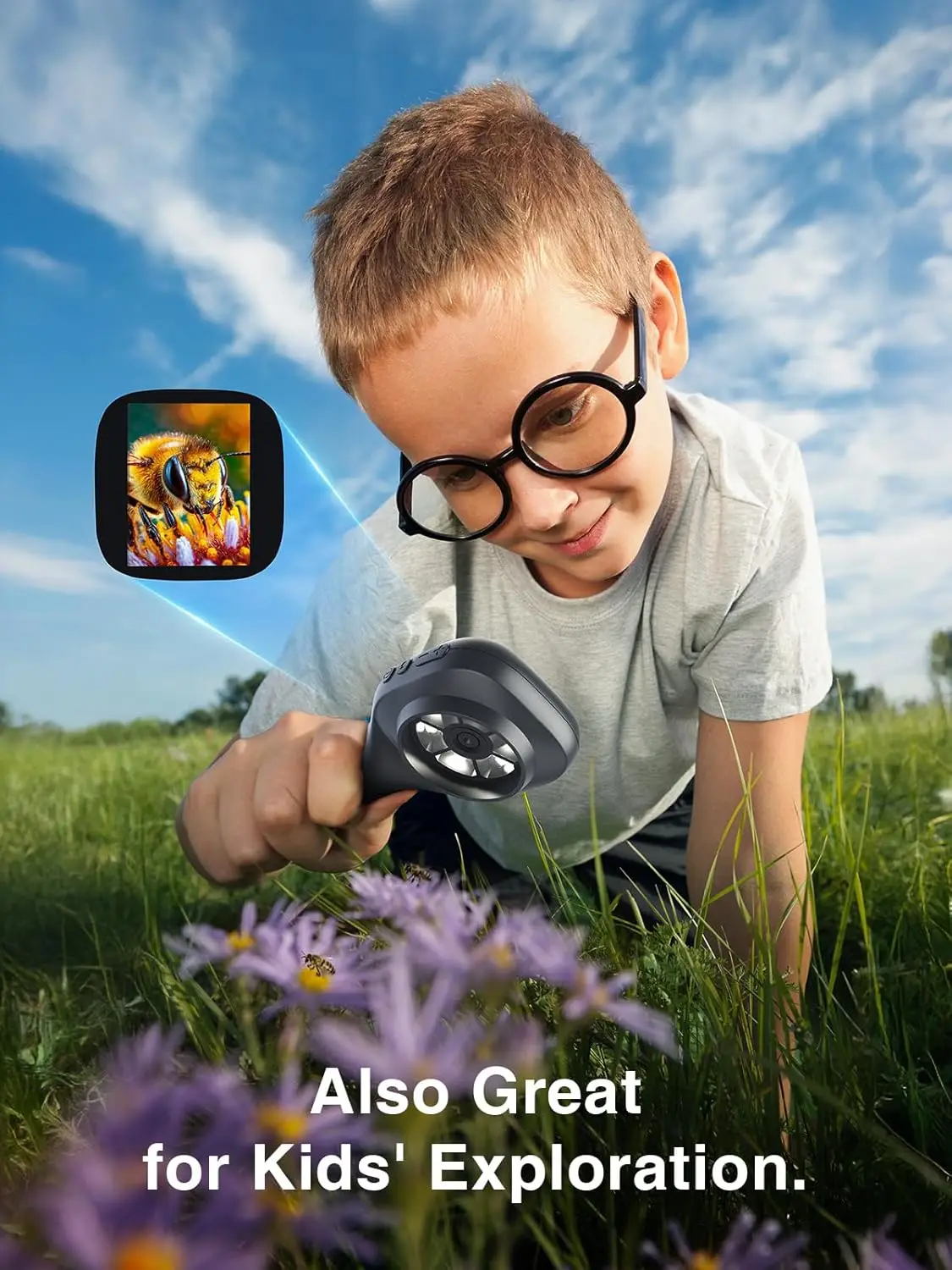 TOMLOV P10 Evo  Handheld Microscope LED Light - Error Coin Magnifier for Collectors, Portable Jewelers Loupe for Adults & Kids