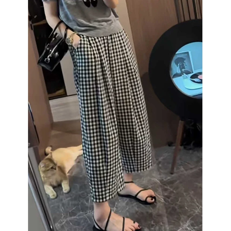 

2024 Summer New Lazy and Casual Style Oversize Wide Leg Pants