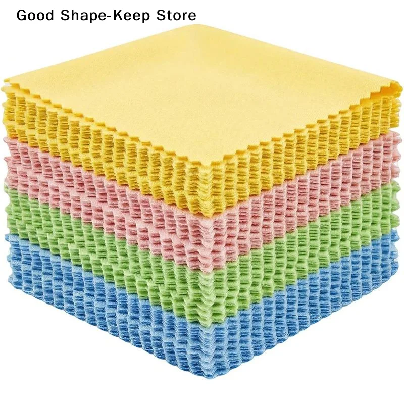 100Pcs Microfiber Glasses Cleaning Cloths Supple Scratch-Free Lens Wipes For Eyeglasses Phone Screens Camera Lenses Polishing