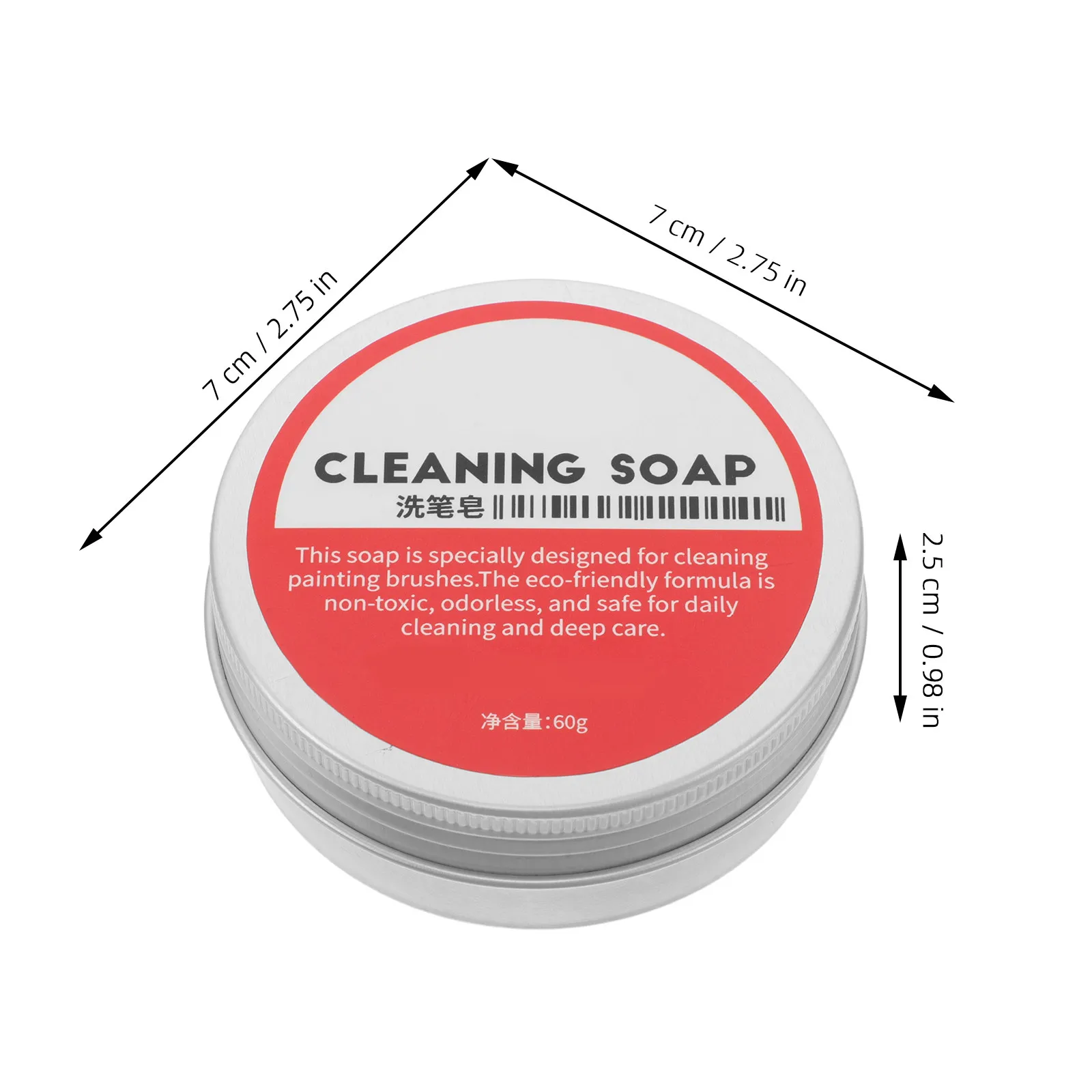 Paintbrush Cleaning Soap Solid Bar Brush Cleaner Effective Residue Free Non Toxic Formula for Oil Watercolor Paint Makeup