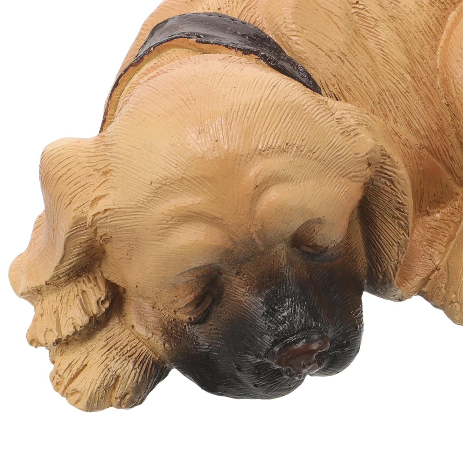 

Yellow Puppy Key Box Hidden Holder for Outside Garden Statue Resin Dog Outdoor Keychain Saver Lifelike Decoration Safe Material