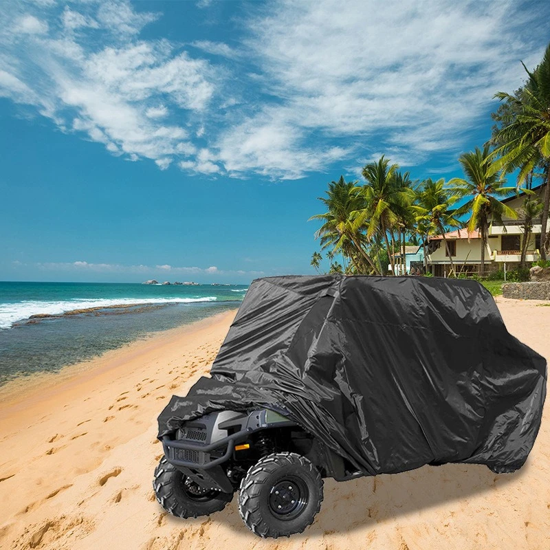 Cubierta de bicicleta de playa 190T, tela recubierta de plata, UV50 +, protección contra la lluvia y el sol, UTV ATV, cubierta de coche, pegatina impermeable para las cuatro estaciones