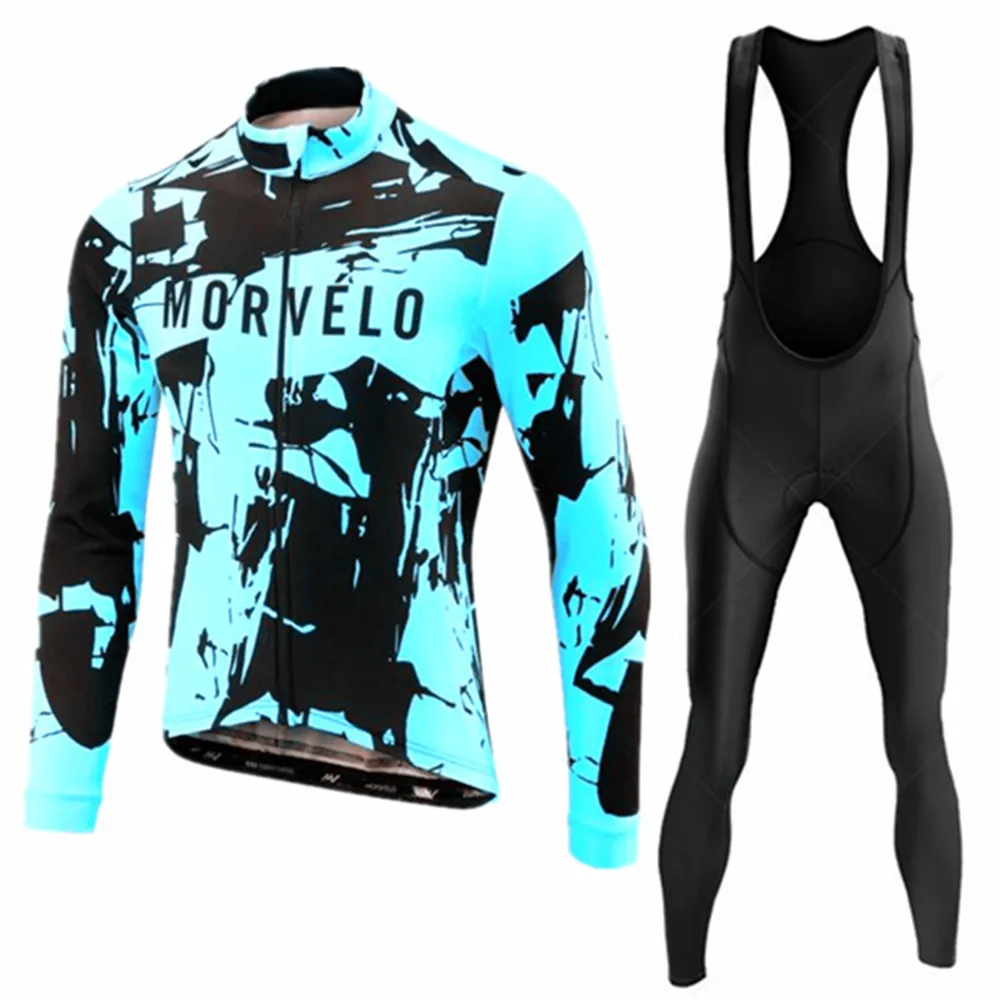 Morvelo 2026 Herbst Radsport-Trikot-Sets Langarm Fahrradbekleidung MTB Maillot Ropa Ciclismo Mountainbike-Uniform Trägerhose – Detail 6