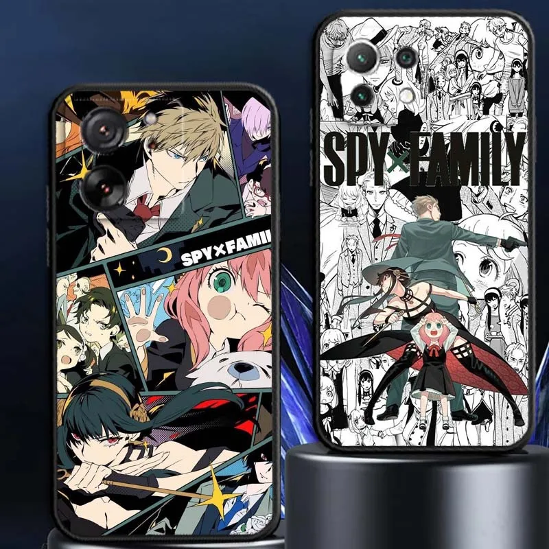 

Cute SPY x FAMILY Pattern For Xiaomi Mi 15 14 13 13T 12 12T 12S 11 11i 11T Pro Ultra Lite 5G Black Soft Cover