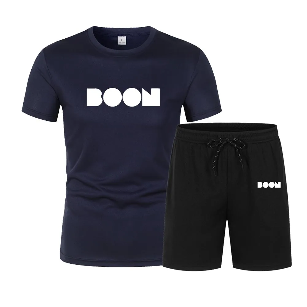

Summer Fashion Sets New Simplify Style Men's Sports Leisure Short Sleeve Tops Shorts 2 Piece Outfit Outdoor Run Gym Summer