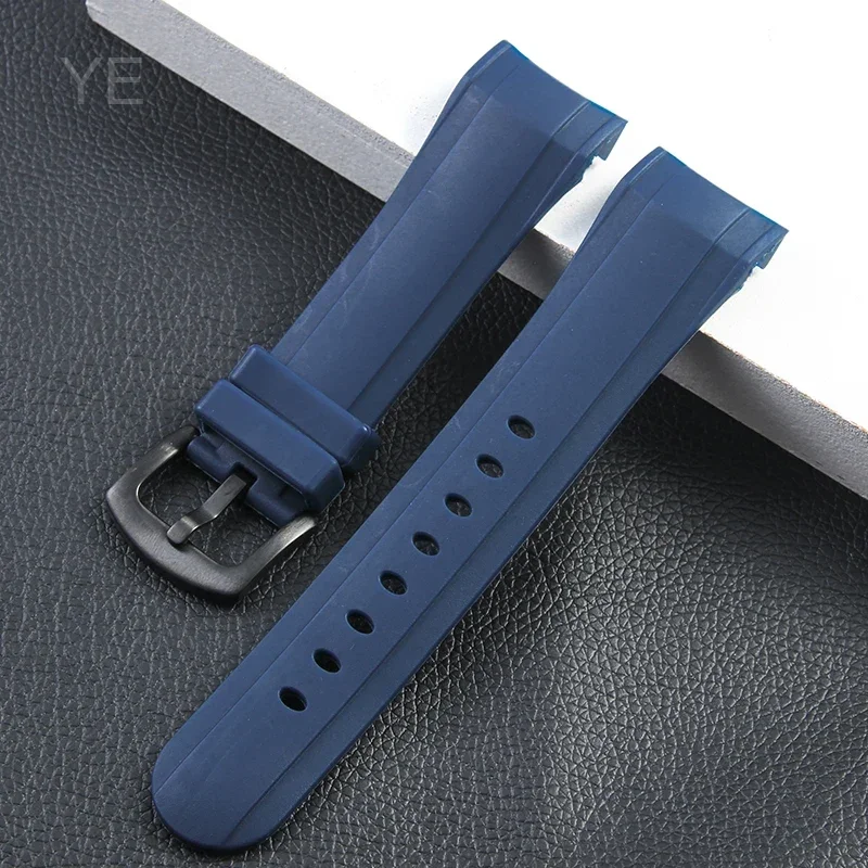 For Graham Riftag Watch Racing Timing Series Curved Interface Skin Friendly Antibacterial Watchbands Waterproof Strap 24mm