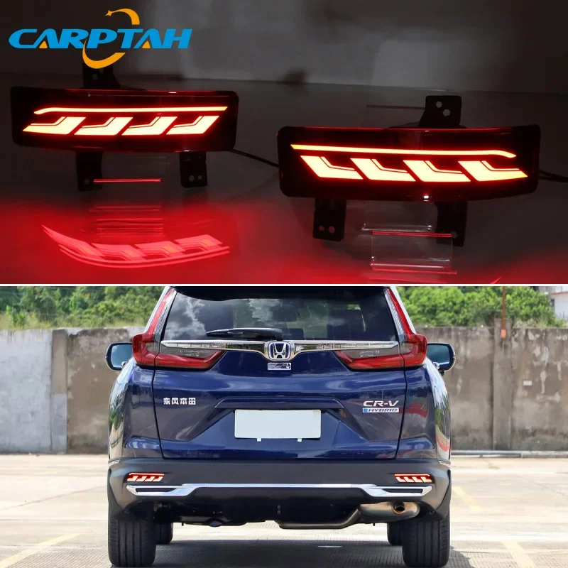 Car LED 12V Rear Bumper Lamps For Honda CRV CR-V 2020 2021 Brake Light Turn Signal Backup Reflector Lamp Taillights Car Fog lamp