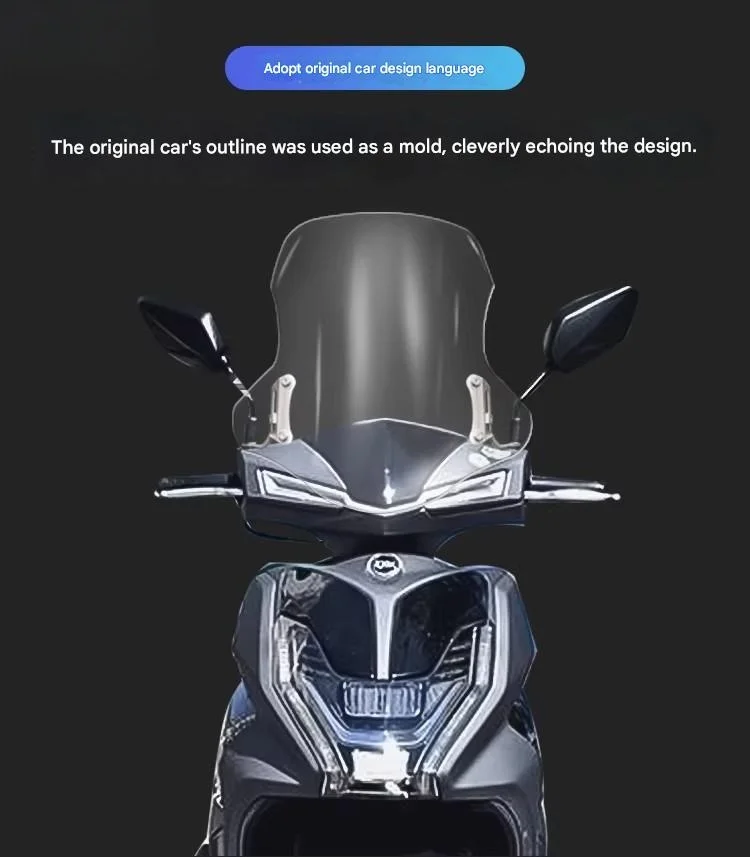 FOR SYM FNX150 PC Windscreen Accessory High-Toughness Integrated Panel Resists Gravel Impact Drill-Free Non-Damaging Instant