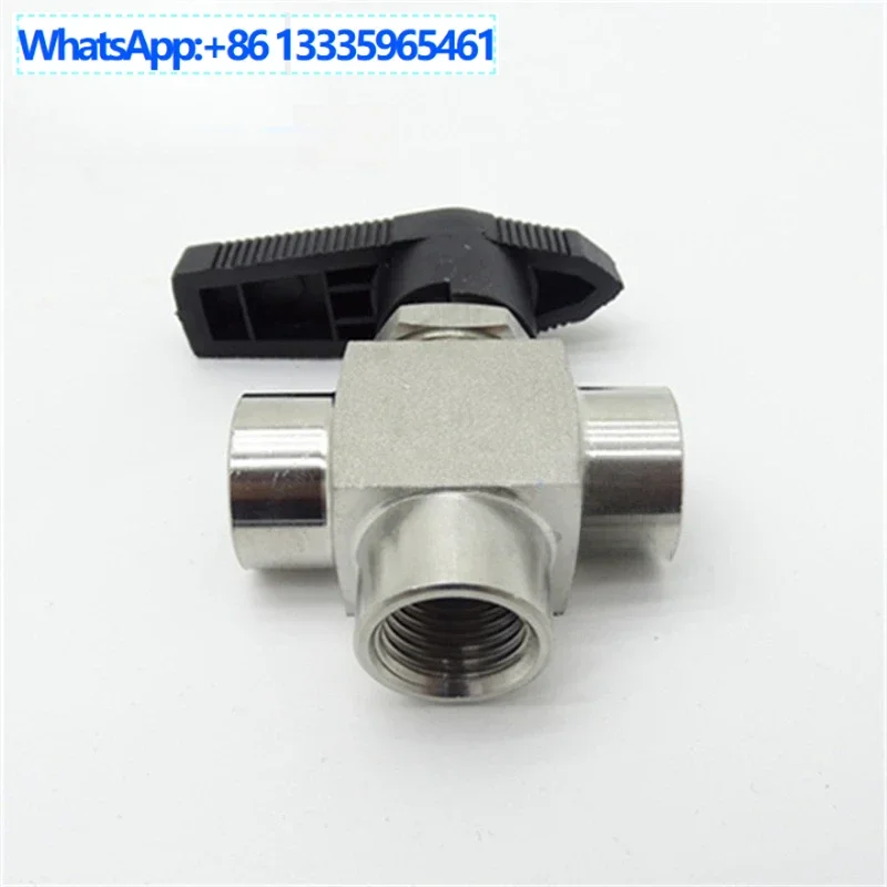 صمام كروي ثلاثي الاتجاه صمام كروي عالي الضغط نوع اللوحة صمام كروي ثلاثي YFP-2B لولبة داخلية