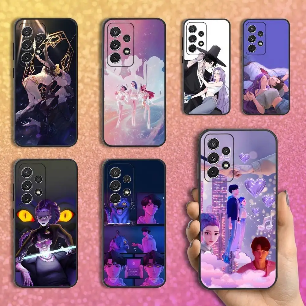 

Couple Jinu Rumi D-Demon H-Hunters Case For Samsung S25,S24,S23,S22,S21,S20,S10,Ultra,Plus,Lite,FE,Soft Silicone Black Cover