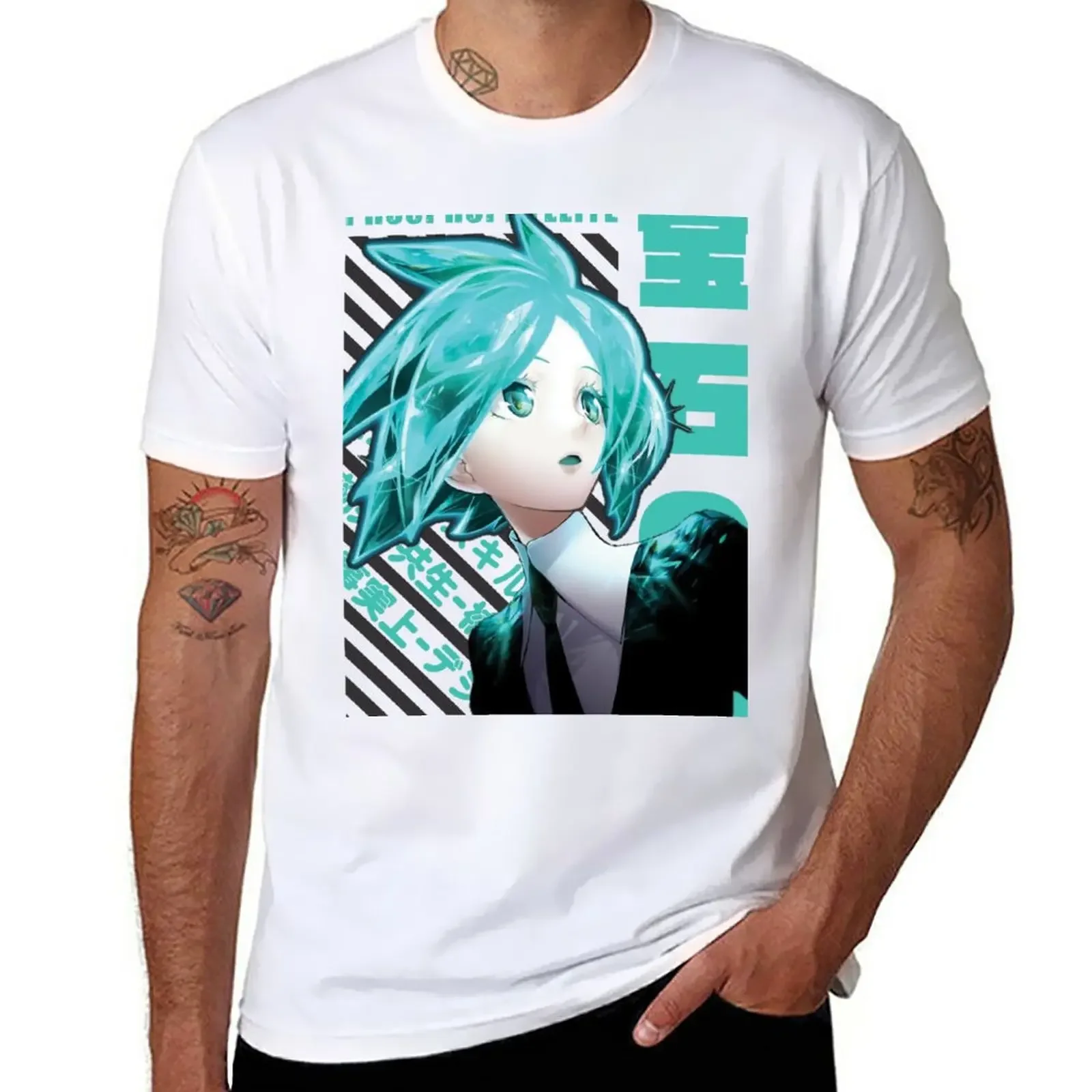 Short Sleeve Graphic black t shirt New Houseki no Kuni Phosphoph yllite T-Shirt tees plain men 2024 manga vintage anime clothes