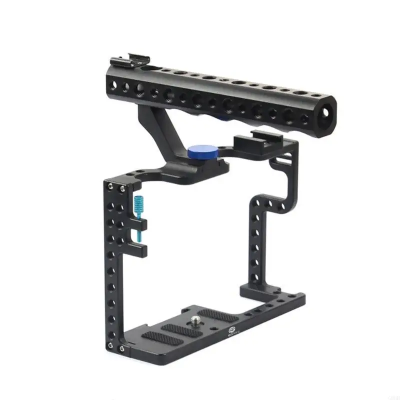 

G8DB Camera Cage with Top Handle Grip Protective Frame for Case Mirrorless Camera System Mounting Bracket for GH5