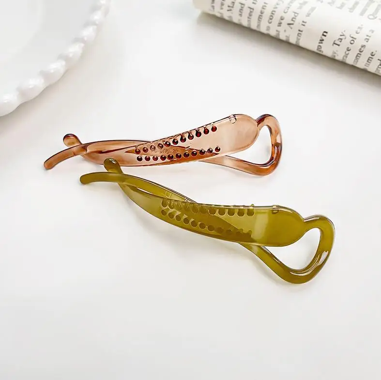 Korean Ins Fashion simple banana clip vertical clip ponytail hair clip headdress new horizontal clip