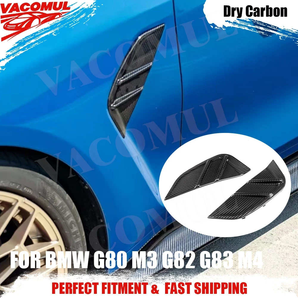 

VACOMUL Dry Carbon For BMW 3 Series G80 M3 4 Series G82 G83 M4 2021+ Front Side Fender Air Vent Covers Trims Car Bodykits