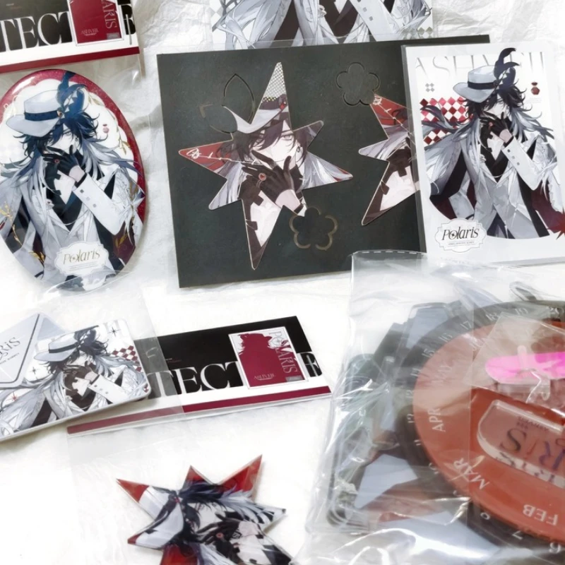 Honkai: Star Rail Ashveil Cosplay Anime Instant Camera Double Flash Tinplate Badge Postcard Acrylic Standee Game Gifts Kawaii