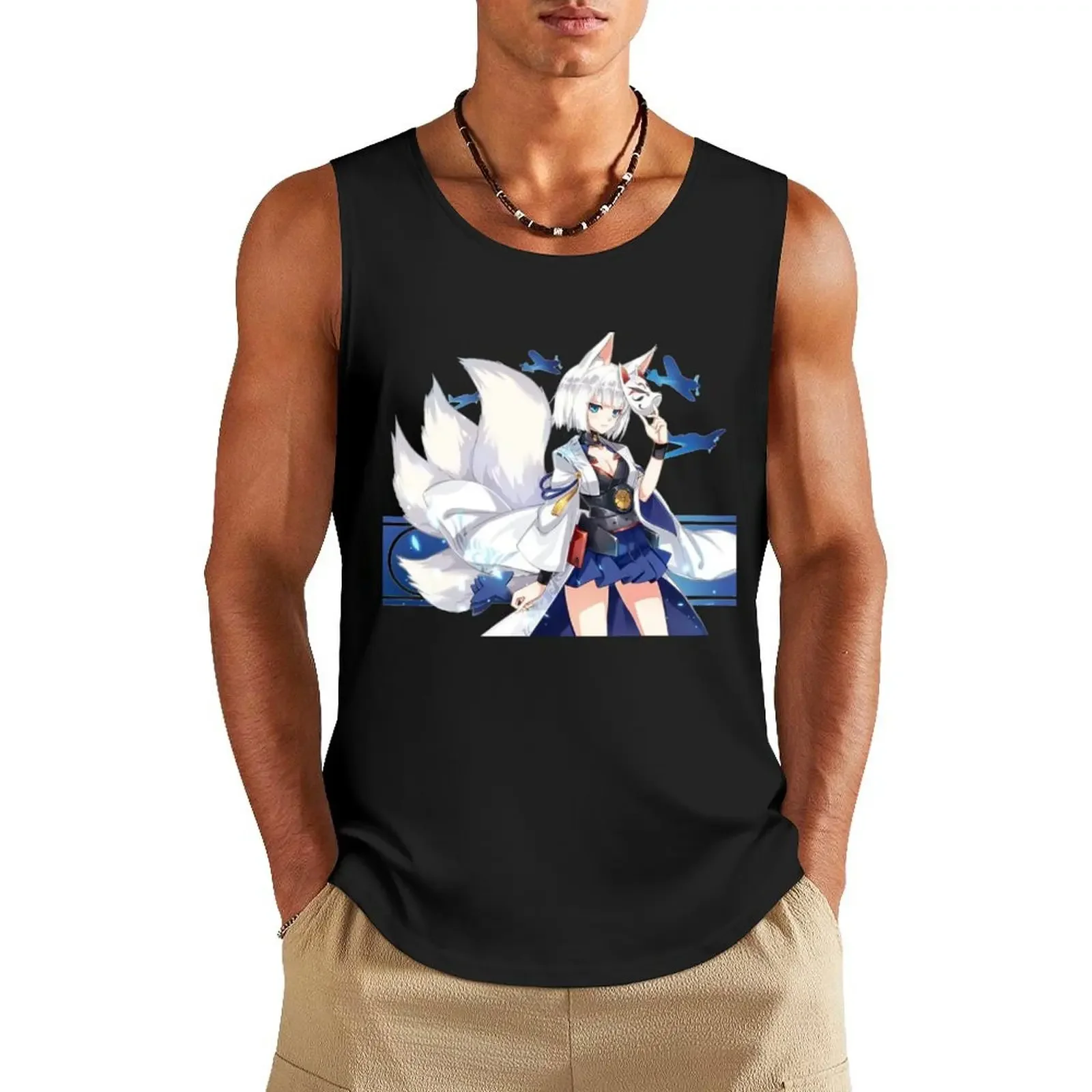 

Azur Lane - kaga Tank Top Men's gym clothing t shirt Gym wear gym for men