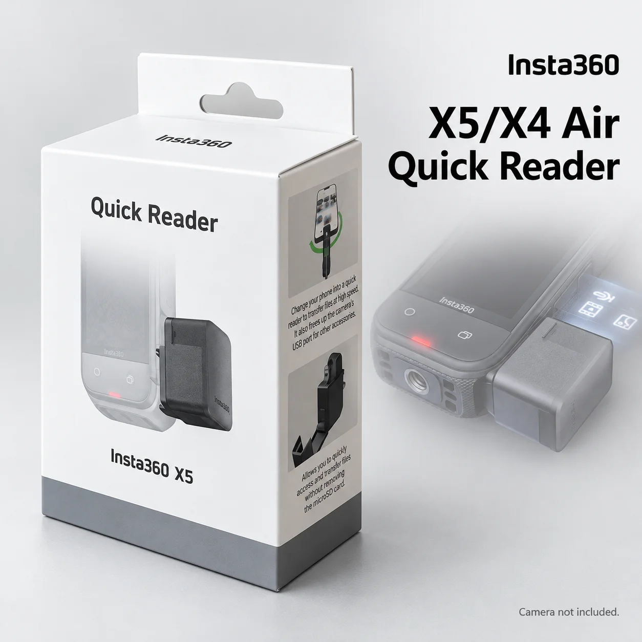 insta360-x5-x4-air-高速データ転送アダプター-usb-30-デュアルコネクター-ios-android-スマートフォン用、編集・充電用アクセサリー