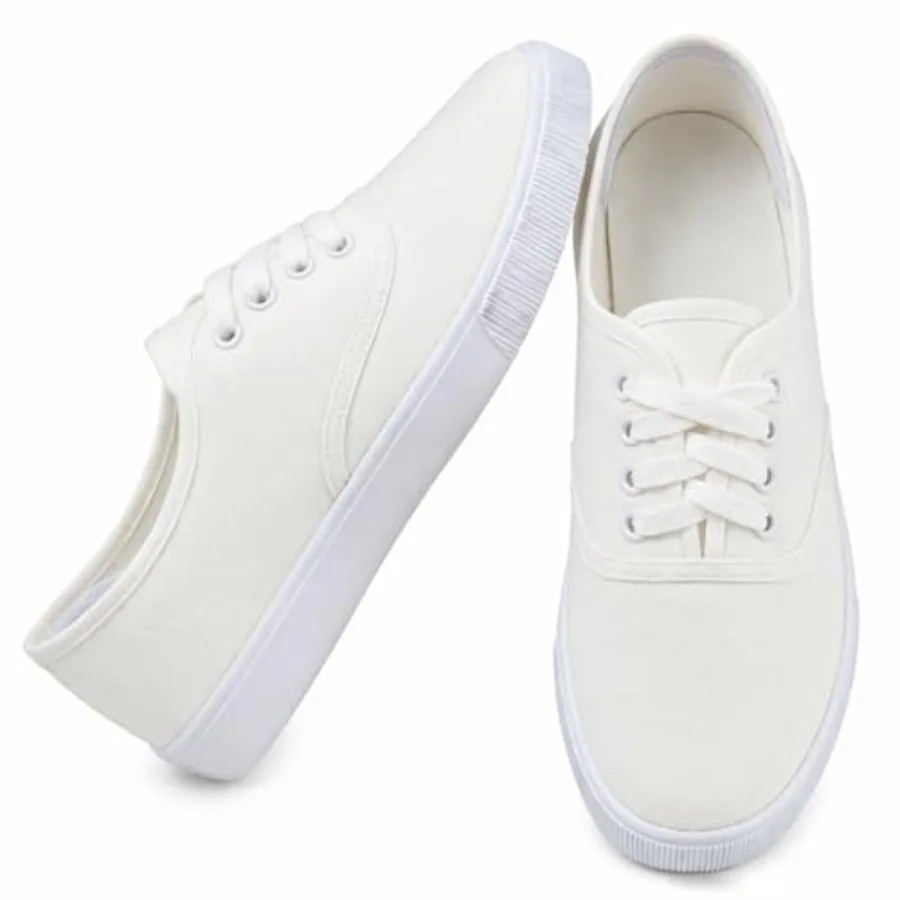 

Womens Canvas Sneakers Canvas Shoes Low Top Fashion Casual Walking Shoes