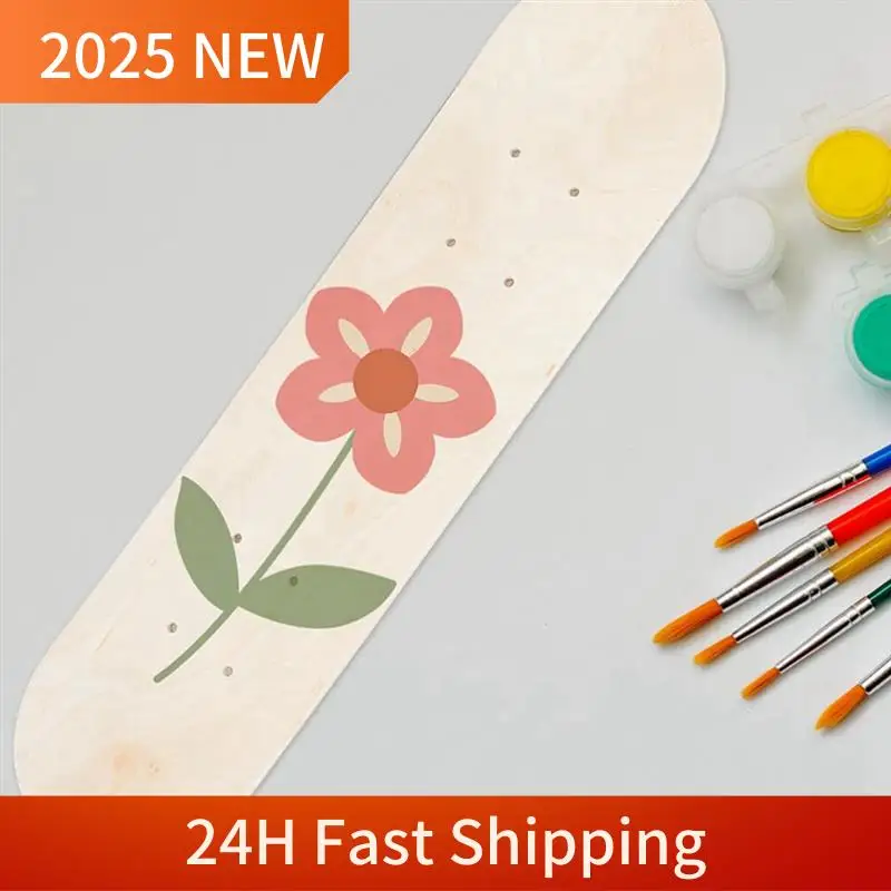 

A49U Kids Skateboard Customizable Art Painting Board Outdoor Sports Trick Skateboard For Children Blank Graffiti Deck