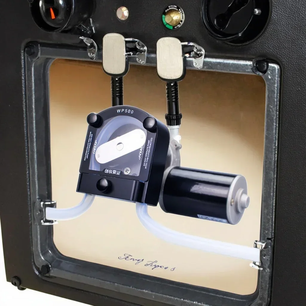 مضخة مياه OEM210/WP500 12 فولت عالية التدفق تيار مستمر مضخة جرعات OEM تمعجية لآلة بيع الحليب #4