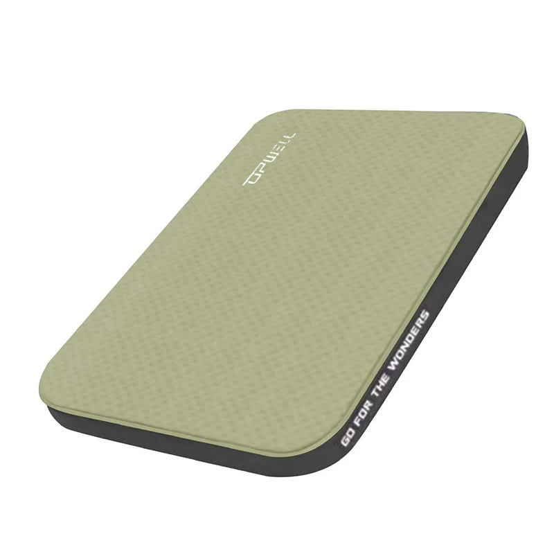 Lohascamping Zelfopblazend Campingmatras 10cm Compact Opvouwbaar Campingluchtbed Slaapmatras 1-2 Persoons Luchtmatras Vloer Tent