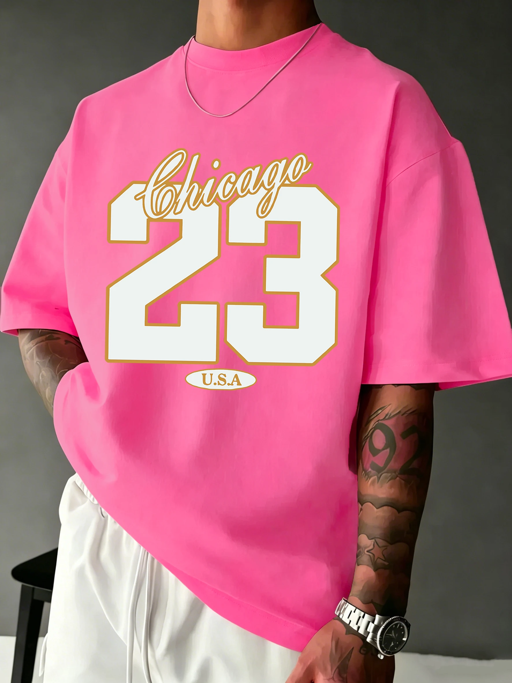 Street Fashion Chicago - Chicago Usa Nummer 23 Print Mannen