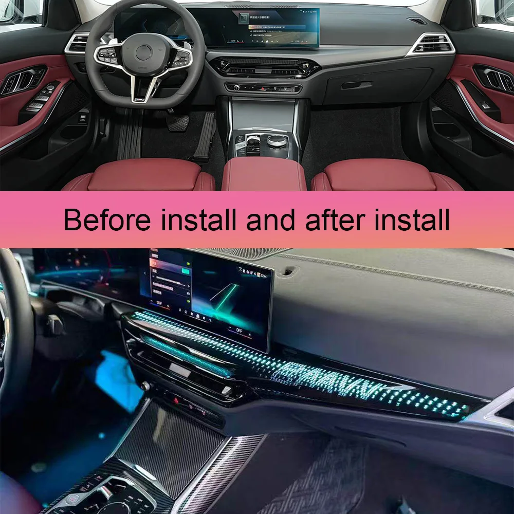 Copilot Dash Light  Ambient Light  For BMW 3 Sereis G20 2025+Dynamic Symphony Music Sync Hidden Interior Lamp Car Interior Decor