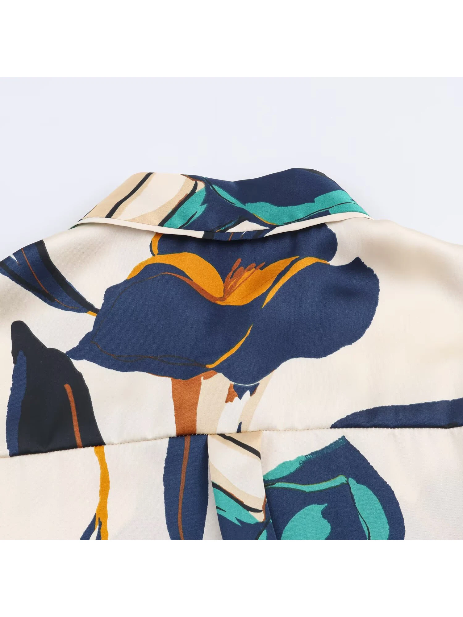 Camisas e blusas femininas com estampa floral, gola polo, vintage, y2k, estética, elegante, moda 2000, camisa de manga comprida, roupas de outono