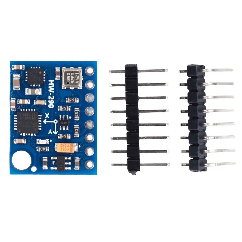 GY-87 10DOF Module MPU6050 HMC5883L BMP180 Accelerometer Module 3-5V Gyroscope Sensor Module IIC High Accurancy for Arduino