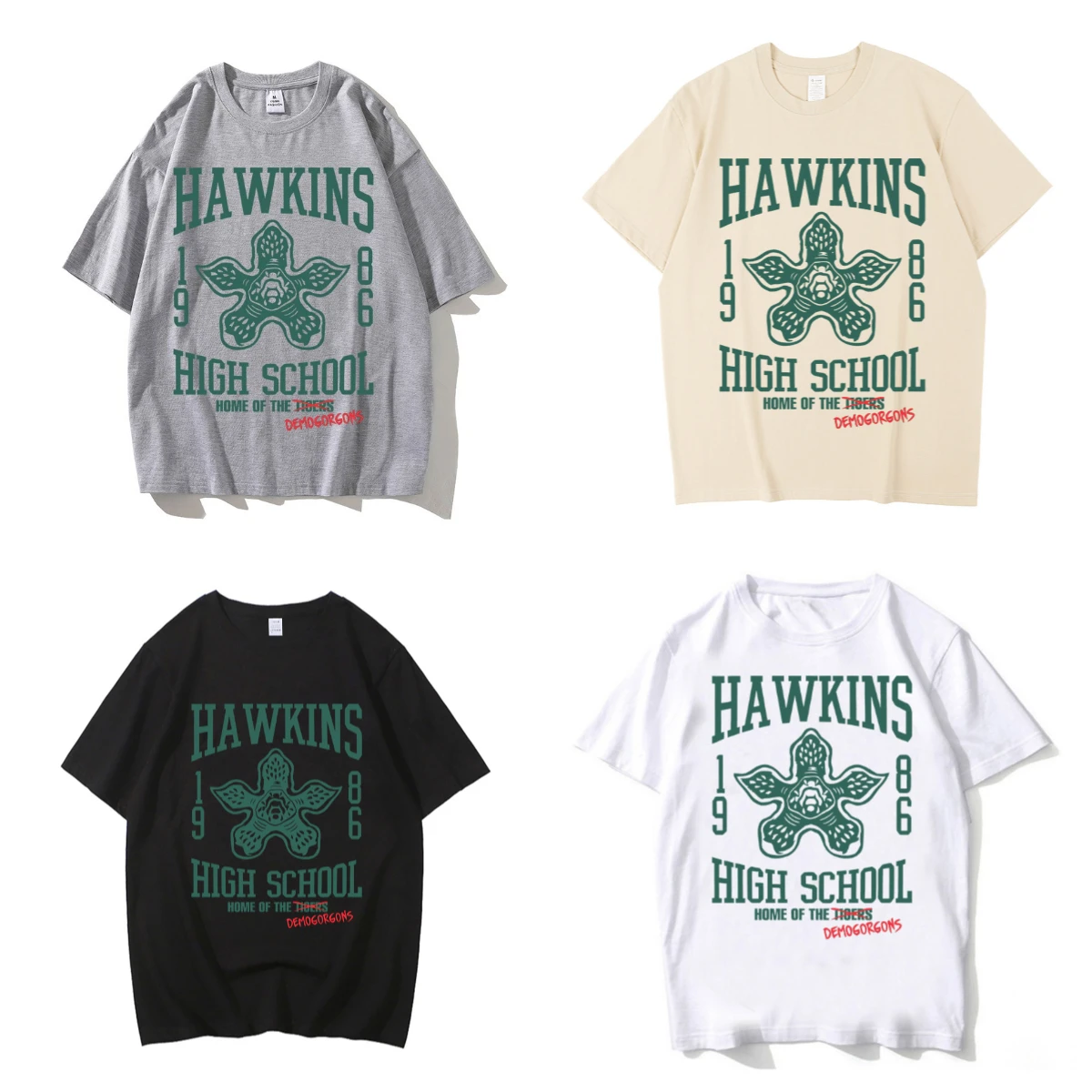 Hawkins High School T Shirt Surfer Boy Pizza T-shirt Man Woman Harajuku Short Sleeve O-neck Casual Shirt Gift Streetwear