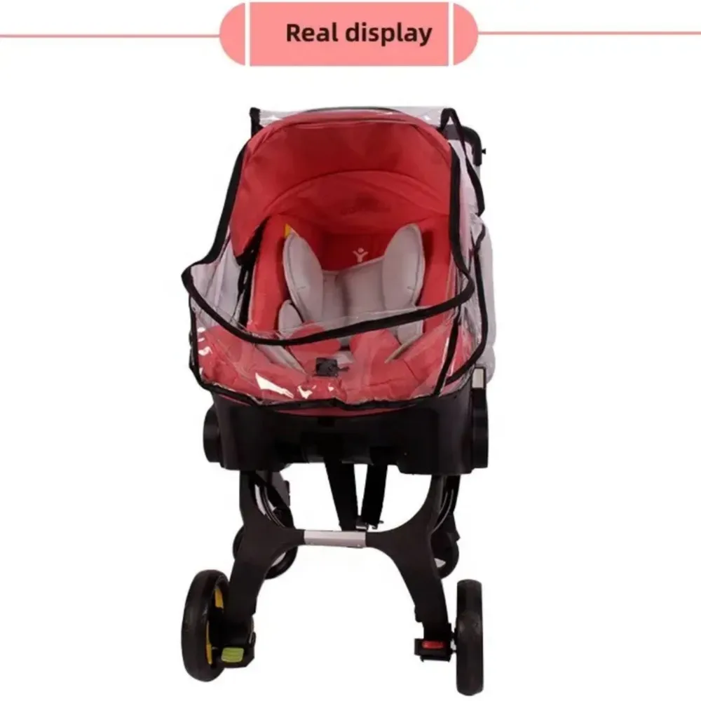 Safety Seat Baby Carriage Multi-function stroller baby 4 in 1 Customized Pram Windproof Shell Baby Safety Seat Rain Cover